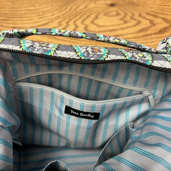 Vera Bradley Hadley On The Go Satchel Bag in Paisley Stripes. - Picture 9 of 11